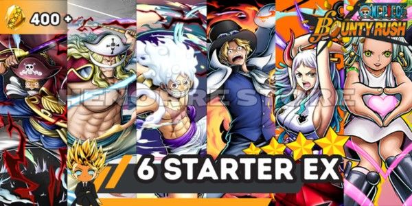 Başlangıç Hesabı 6 Extreme Karakter All Star 4 Luffy Gear 5 V2, Roger Dark, Newgate, Sabo, Yamato, S-Snake [Android/Ios]