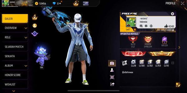 FREE FIRE ESKİ HESAP EVO 6 MAKS 1 GÜÇLÜ [1]