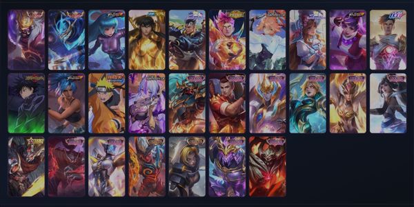 #ID557 | Android & iOS | 531 Skins | Mega Collector 4 | 2 Legend | 1 Jujutsu Kaisen | 1 Naruto | 1 Saint Seiya | 3 KOF |