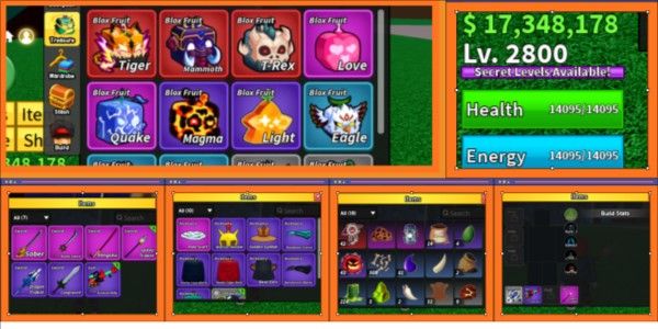 Max Level + Godhuman + TIGER FRUIT (Global IP) as per image #1