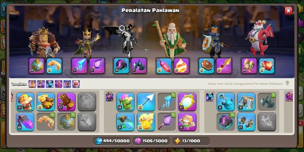 Th 16 Deff Maxx Restante Trampa Base GG | Nivel de Héroe Alto | Equipo de Héroe con Habilidad Épica (10) | ¡Cuenta GG Más Barata y Genial!