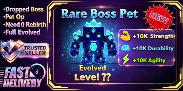 [DROP LIMITATO] Mascotte Boss Rara — Completamente Evoluta (Super Potente) | Processo Veloce