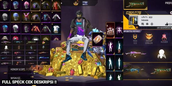 CHEAP SULTAN FREE FIRE ACCOUNT CAN SHOW OFF TO GIRLS