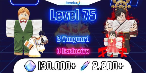 حسابات Anime Vanguards مستوى 75 | تسليم فوري
