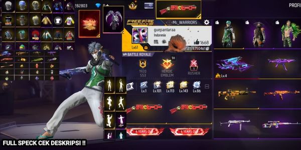 AKUN FREE FIRE SULTAN MUSUH LANGSUNG NGUMPET MURAH BANGET