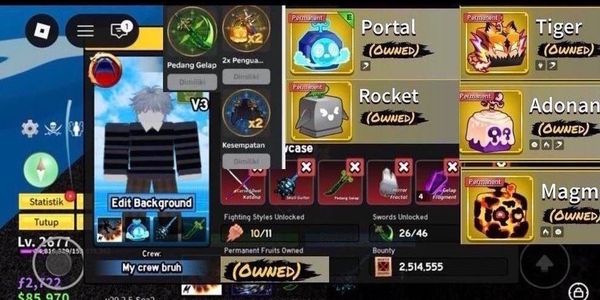 CHEAP ACCOUNT PERM 5 LEOPARD DOUGH MAGMA PORTAL ROCKET