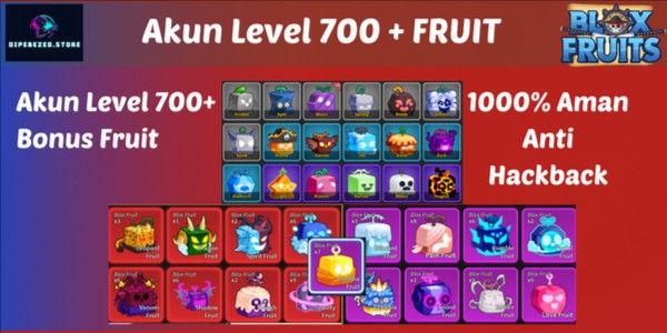 Blox Fruits Account Level 700+ Bonus Fruit