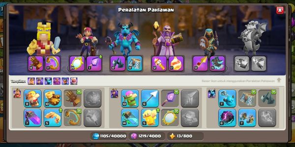 Town Hall 14 SEMI MAX GAGAH FULL GARANSI