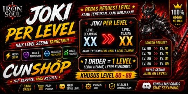 LEVEL BOOSTING (FOR LV 60-89 ONLY) | IRON SOUL: DUNGEON