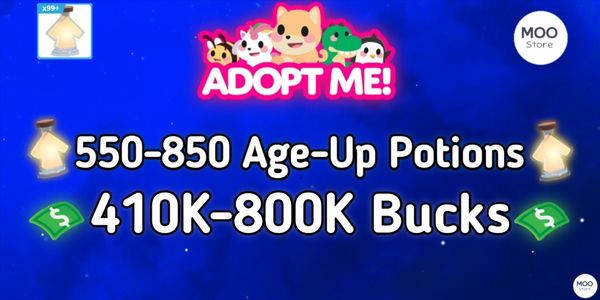 Adopt Account Bonus Lots of Bucks + Lots of Age-Up Potions + Bonus Pets + Bonus Eggs