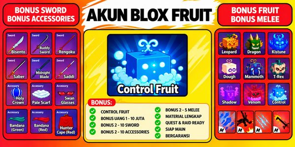 Account Blox Fruits – Control Fruit + Bonus