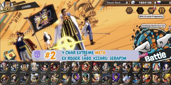 ONE PIECE BOUNTY RUSH ACCOUNT AS PER PHOTO #2