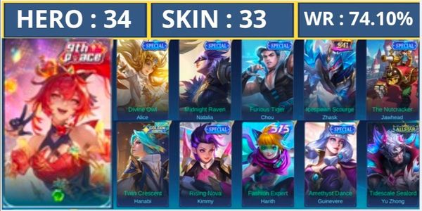 MOBILE LEGEND SMURF ACCOUNT