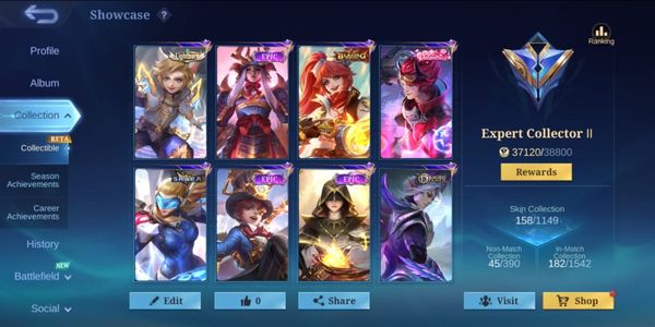 MOBILE LEGEND ACCOUNT | 100+ SKINS | EXPERT COLLECTOR | CHEAP & GUARANTEED