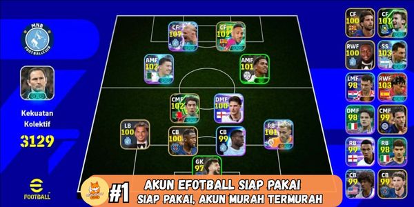 AKUN eFootball MOBILE SESUAI FOTO #1