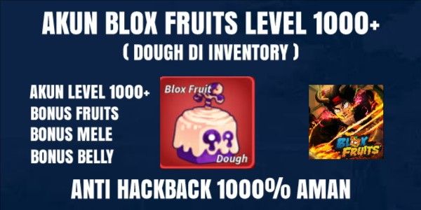 Blox Fruits Account Level 1000+ Dough Fruit Not Eaten Yet