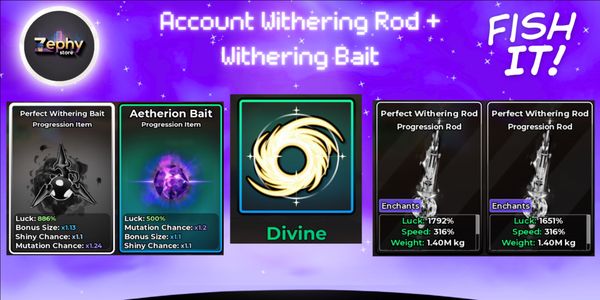 Withering Rod + Withering Bait