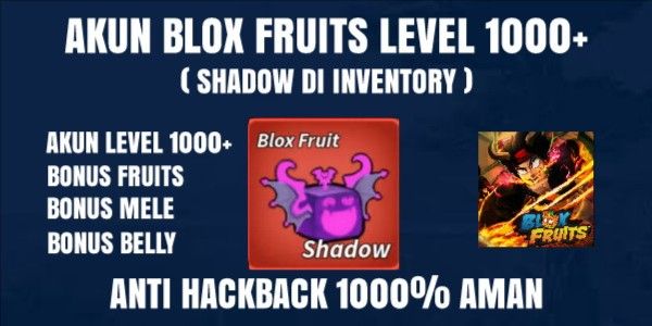 Blox Fruits Account Level 1000+ Shadow Fruit Not Yet Eaten