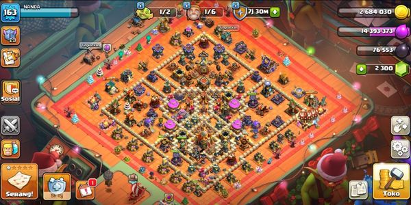Th 16 Base de pago con fondo Wall All Maxx | Deff Maxx con trampas restantes | Héroes High Maxx(5) Nivel 95+95+48+70+45+15 | Equipo de héroe con muchas habilidades épicas (16)