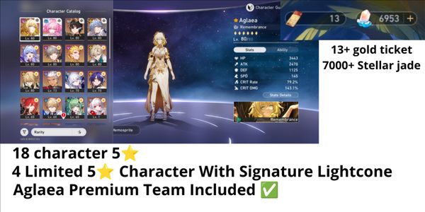 18 personaggi 5 stelle + 4 armi signature