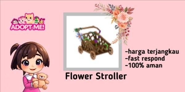 Passeggino a forma di fiore