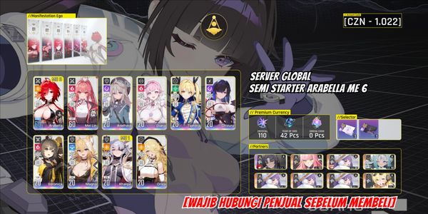 [GLOBAL] Arabella ME 6 साइन + Meilin + Adelheid + Diana + Tiphera + Chizuru + Veronica + Magna + Khalipe ME 1 + Orlea | CZN - 1022