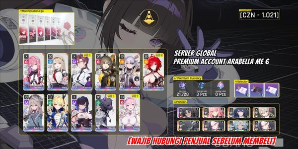 [GLOBAL] क्रिस्टल 20k + Arabella ME 6 साइन + Tenebria + Haru + Kayron ME 1 + Veronica + Khalipe + Adelheid + Tiphera + Chizuru + Hugo | CZN - 1021