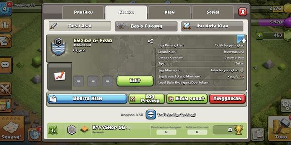 Clan Level 5 Nama Inggris