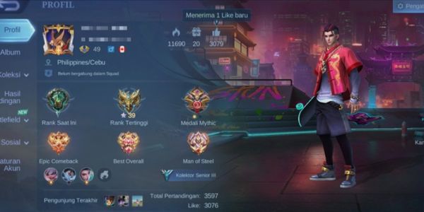 amz94 vende cuenta smurf, Skin Stun Chou, efectos geniales, muchos emotes, muchos ítems, buen winrate, barato nomás
