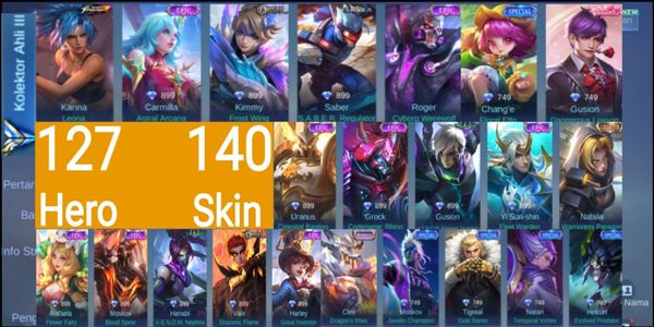 Account GG Mobile Legends CHEAP PROMO (#65)