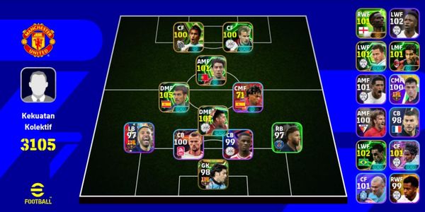 Oynamaya hazır eFootball hesabı, garanti; (Neymar Santos, Featured Bergkamp, ​​Pep Guardiola, Rijkaard, PSG Ramos, Endrick, Showtime Denilson).