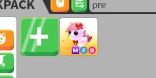 ม้า pretty pony แบบ Mfr - Adopt me