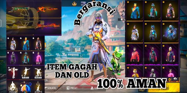 CHEAP AND SAFE NEWBIE FREE FIRE ACCOUNT 100%