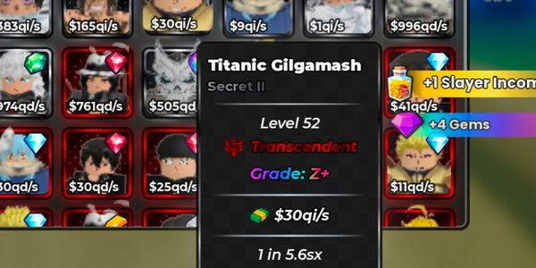 Unit 1 in 5.6 seconds (30 qi/s)