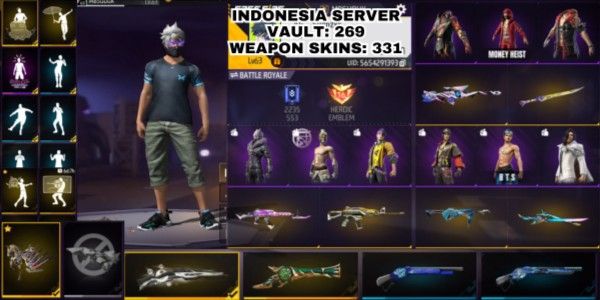 FREE FIRE AKUN EVOGUN
