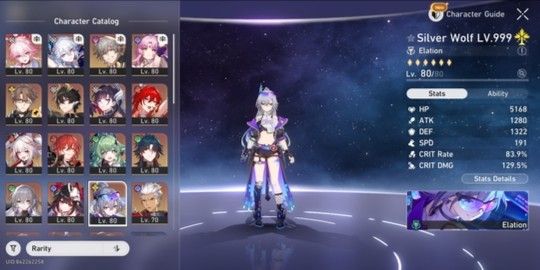 SERVER ASIA, HIMEKO NOVA+LC, SILVERWOLF 999+LC, YAO GUANG+LC, SPARXIE+LC, EVANESCIA, HYSILENS, DANHENG PT, ARCHER, HUO HUO, SPARKLE, ARCHER+LC, ETC