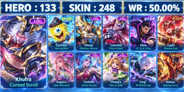 हीरो मैक्स, इम्ब्लेम मैक्स और स्किन एपिक, MWORLD, STUN और स्किन BLEZING META GG