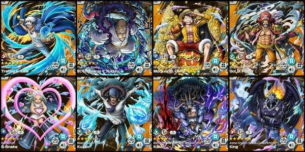ไอดี 7 Extreme Law EX Max Nusjuro EX 5 Luffy EX 5 Roger EX S Snake EX Kuzan EX Kaido EX V2 King Max [Android/iOS]