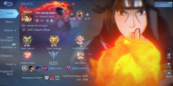 akun mobile legend's