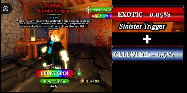 Account iniziale Dungeon Lootr | Sinister Trigger Esotico + 2 Celestiali Casuali