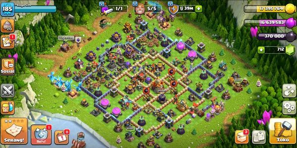 Ayuntamiento 16 Semi Maxx Base GG+Defensa Buena. Héroe con habilidades épicas (9) Cuenta buena al mejor precio ¡Genial!