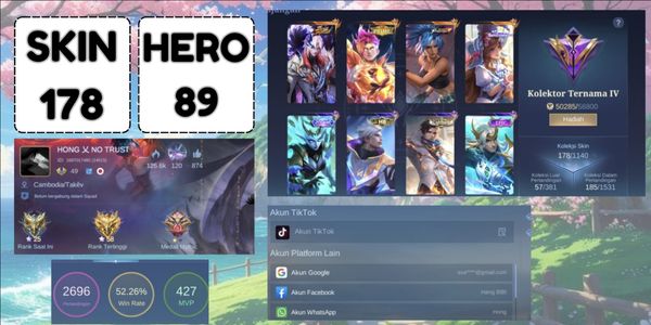 COLECCIONISTA RENOMBRADO 4 CECILION SOULVESSLE, CLAUDE PRIME, FLORYN SANRIO, SELENA ZODIAC 89 HÉROES 178 SKINS