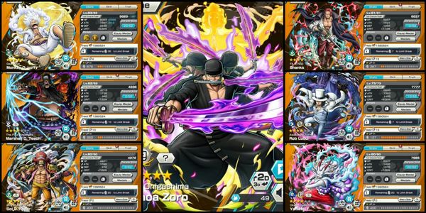 ไอดี 7 Extreme Zoro EX Max Nika EX 5 Blackbeard EX V2 Roger EX Shanks Red EX Lucci EX Yamato EX V2 [Android/iOS]