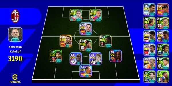 บัญชี eFootball Mobile เทพ