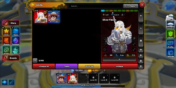 Conta Inicial Anime Expeditions [Silver Falcon (Griffith)]