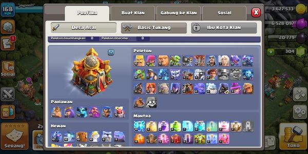 Th 16 Base&Deff GG | Héroe alto nivel 90+90+70+65+35+10. Equipo de héroe Berskill Épico (12) CN GRATIS!