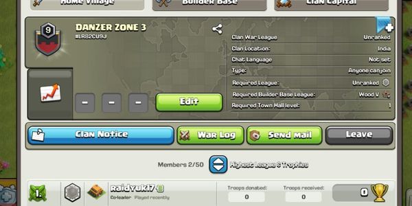 	Clan Level 9