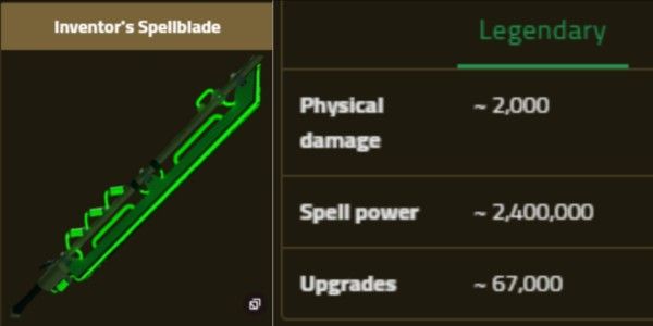 Espada mágica de inventor