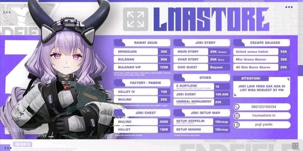 servicio de joki Arknights: Endfield personalizado