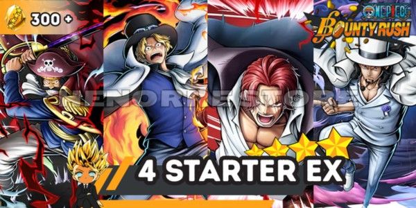 Starter Account 4 Extreme Char Roger (Great Pirate), Sabo, Shanks (Divine Departure), Lucci